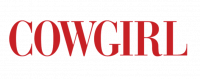 COWGIRL logo in bold red serif type on a white background.